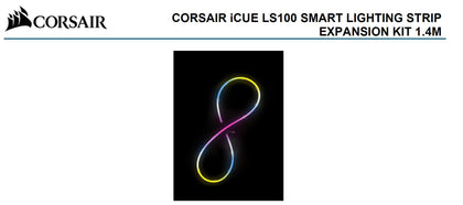 Corsair  iCUE LS100 Smart Lighting Strip Expansion Kit 1x 1.4 Meter 84 Individually Addressable LED. Corsair