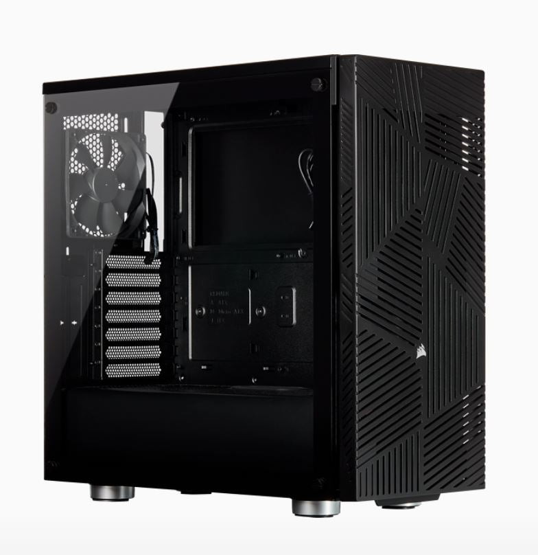 Corsair Carbide Series 275R Airflow ATX Tempered Glass Black, 3x 120mm Fans pre-installed. USB 3.0 x 2, Audio I/O. Case (LS) > ICUE220 Corsair