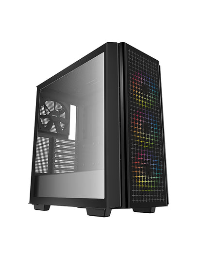 DeepCool CG540 ATX Mid-Tower Case, Tempered Glass, Supports Mini-ITX / Micro-ATX / ATX / E-ATX, 2x 3.5', 2x 2.5', 7 Slots, 2x USB 3.0, 1x Audio DEEPCOOL