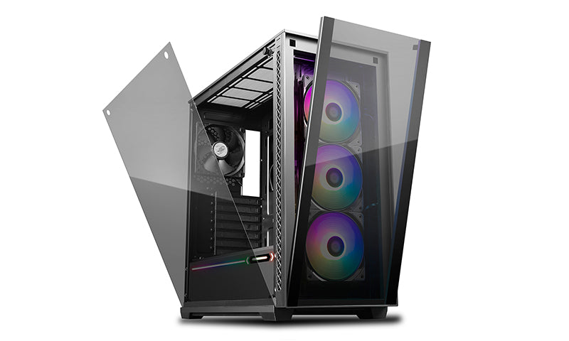 DeepCool MATREXX 70 ADD-RGB 3F Full Sized Tempered Glass ARGB Case, 3 Preinstalled ARGB Fans DEEPCOOL