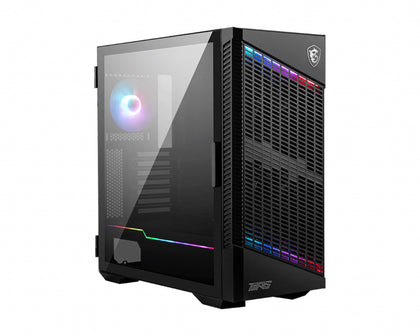 MSI MPG VELOX 100P AIRFLOW Mid-Tower Case, E-ATX / ATX / M-ATX / ITX, 7x Expansion Slots, 2x USB 3.2, 1x USB-C, 1x Audio, 1x Mic, 2x 2.5', 2x3.5' MSI