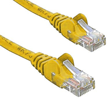 8ware CAT5e Cable 1m - Yellow Color Premium RJ45 Ethernet Network LAN UTP Patch Cord 26AWG CU Jacket 8ware