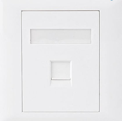 Astrotek CAT5e RJ45 Wall Face Plate 86x86mm 1 Port Socket Kit Astrotek