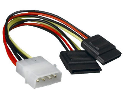 Astrotek Internal Power to SATA Molex Cable - 4 pins to 2x 15 pins 18AWG RoHS Astrotek