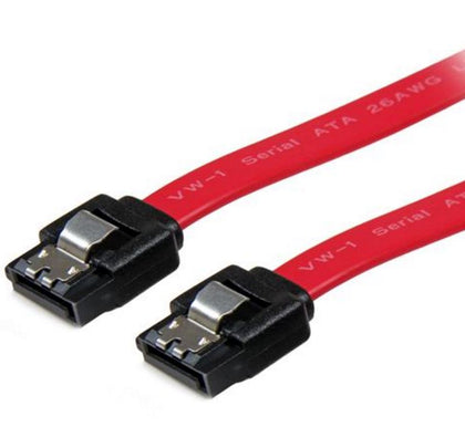 Astrotek SATA 3.0 Data Cable 30cm 7 pins Straight to 7 pins Straight with Latch Red Nylon Jacket 26AWG Astrotek