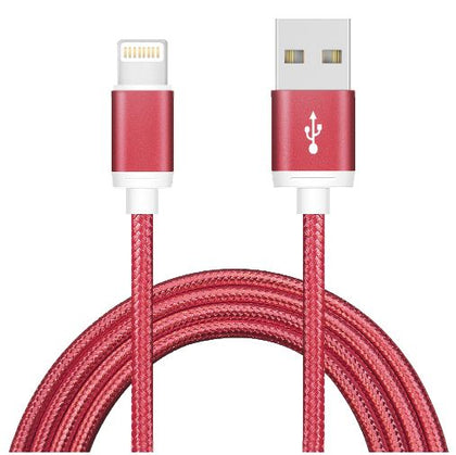 Astrotek 1m USB Lightning Data Sync Charger Red Color Cable for iPhone 7S 7 Plus 6S 6 Plus 5 5S iPad Air Mini iPod Astrotek