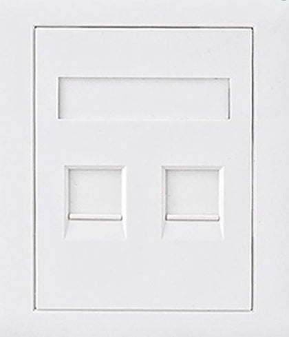 Astrotek CAT5e RJ45 Network Wall Face Plate 86x86mm 2 Port Socket Kit Astrotek