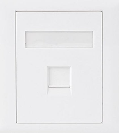 Astrotek CAT6 RJ45 Network Wall Face Plate Outlets 86x86mm 1 Port Socket Kit Astrotek