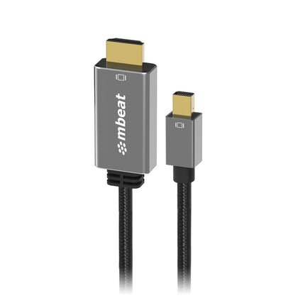 mbeat 'Tough Link' 1.8m Mini DisplayPort to HDMI Cable - Space Grey MBEAT