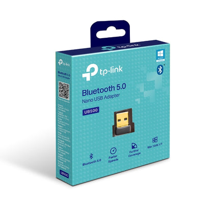 TP-Link UB500 Bluetooth 5.0 Nano USB 2.0 Adapter, Add Bluetooth To Your Devices, Wireless Connectivity, Windows 10/8.1/7, Plug and Play TP-LINK