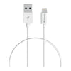 Verbatim Charge & Sync Lightning Cable 50cm - White--Lightning to USB A Verbatim