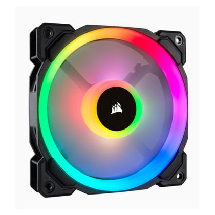 Corsair Light Loop Series, LL140 RGB, 140mm Dual Light Loop RGB LED PWM Fan, 2 Fan Pack with Lighting Node PRO Corsair