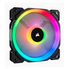 Corsair Light Loop Series, LL140 RGB, 140mm Dual Light Loop RGB LED PWM Fan, 2 Fan Pack with Lighting Node PRO Corsair