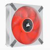 Corsair ML ELITE Series, ML120 LED ELITE WHITE, 120mm Magnetic Levitation Red LED Fan with AirGuide, Single Pack Corsair