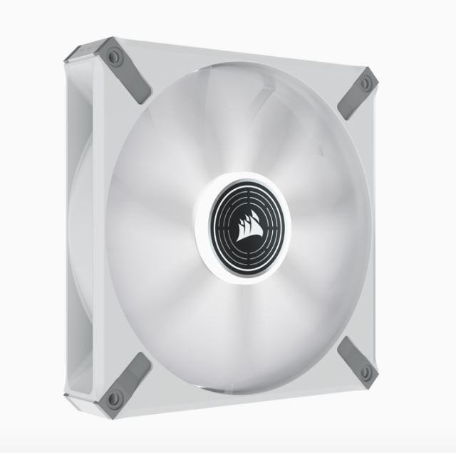 Corsair ML ELITE Series, ML140 LED ELITE WHITE, 140mm Magnetic Levitation Red LED Fan with AirGuide, Single Pack Corsair