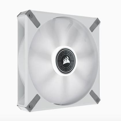 Corsair ML ELITE Series, ML140 LED ELITE WHITE, 140mm Magnetic Levitation Red LED Fan with AirGuide, Single Pack Corsair
