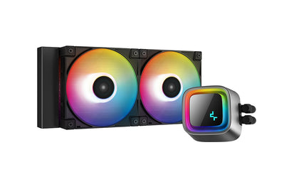 DeepCool LS520 Premium Liquid CPU Cooler, 240mm Radiator, 2xFC120 A-RGB PWM Fans, Low Noise LGA2066/2011-v3/2011/1700/1200/1151 AMD sTRX4/sTR4/AM5/AM4 DEEPCOOL