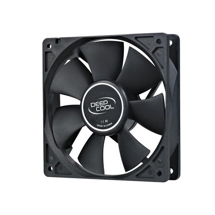 DeepCool XFAN 120 120mm Hydro Bearing Case Fan 3 Pin / Molex Connector, Black Stealth Appearance, Ideal for System Builds, Low RPM 26dB LS DEEPCOOL