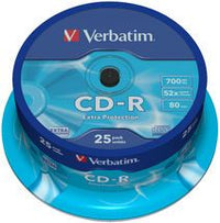 Verbatim CD-R 700MB 25Pk Spindle 52x Verbatim
