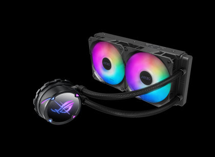 ASUS ROG STRIX LC II 240 ARGB All-in-one Liquid CPU Cooler, Dual ROG 120mm Addressable RGB Radiator Fan Intel LGA 1700/1150/1151 AMD AM4/TR4 ASUS