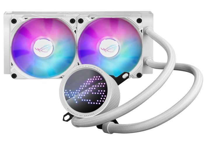 ASUS ROG RYUO III 240 ARGB WHITE EDITION All-In-One Liquid CPU Cooler, Anime Matrix™ LED Display, ROG ARGB, LGA 1700/1200/115x/ AM4/AM5/Aura Sync