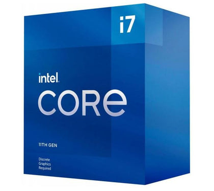 Intel i7-11700F CPU 2.5GHz (4.9GHz Turbo) 11th Gen LGA1200 8-Cores 16-Threads 16MB 65W Graphic Card Required 750 Retail Box 3yrs Rocket Intel-P