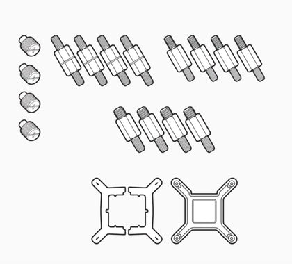Corsair Intel Elite CPU Bracket Compatibility ELITE, ELITE Capellix, ELITE LCD Series Coolers Corsair
