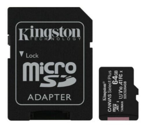 Kingston 64GB MicroSD SDHC SDXC Class10 UHS-I Memory Card 100MB/s Read 10MB/s Write with standard SD adaptor ~FMK-SDC10G2-64 SDC10G2/64GBFR Kingston