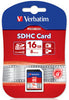 Verbatim SDHC 16GB (Class 10) Up to 45MB/Sec 300X read speed Verbatim