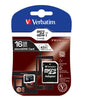 Verbatim Micro SDHC 16GB (Class 10) with Adaptor Up to 45MB/Sec 300X read speed Verbatim