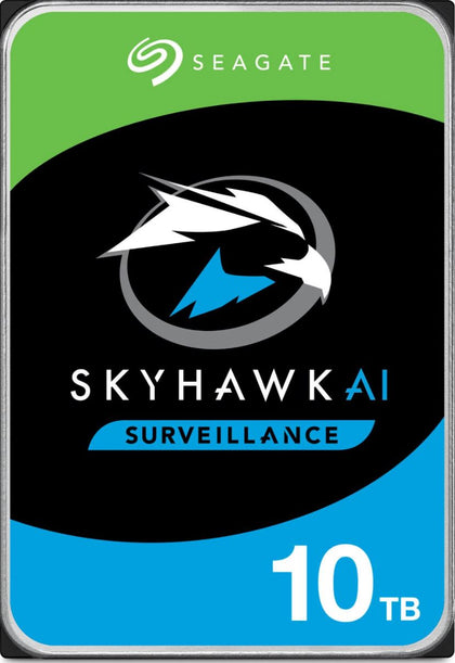 Seagate 10TB 3.5' SkyHawk Surveillance AI, 512E SATA3 6Gb/s 256MB Cache 24x7 HDD ST10000VE001  5 Years Warranty Seagate