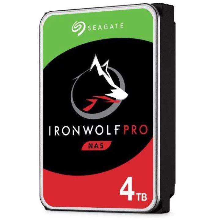 Seagate 4TB 3.5' IronWolf Pro NAS  SATA3 NAS 24x7 Performance HDD (ST4000NE001) 5 Years Warranty Seagate
