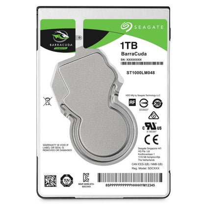 Seagate 1TB Barracuda 2.5' 7mm 5400 RPM 128MB Cache SATA 6.0Gb/s Laptop Internal Hard Drive ST1000LM048 Seagate