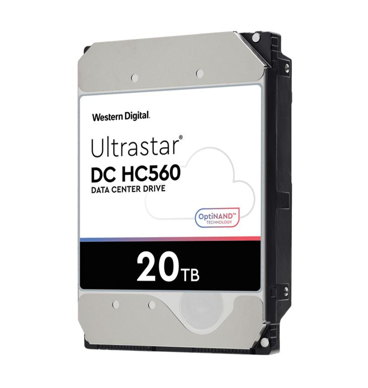 Western Digital WD Ultrastar 20TB 3.5' Enterprise HDD SATA  512MB 7200RPM 512E TCG P3 DC HC560 24x7 Server 2.5mil hrs MTBF 5yrs WUH722020ALE6L4 Western Digital
