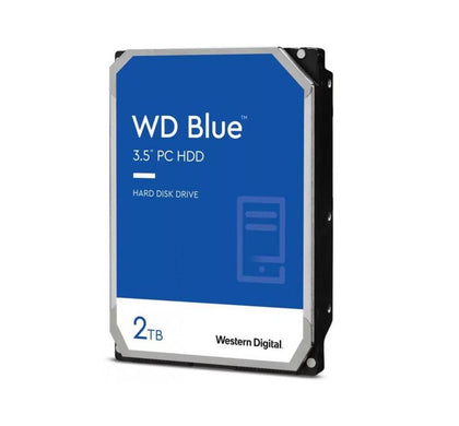Western Digital WD Blue 2TB 3.5' HDD SATA 6Gb/s 7200RPM 256MB Cache SMR Tech 2yrs Wty Western Digital