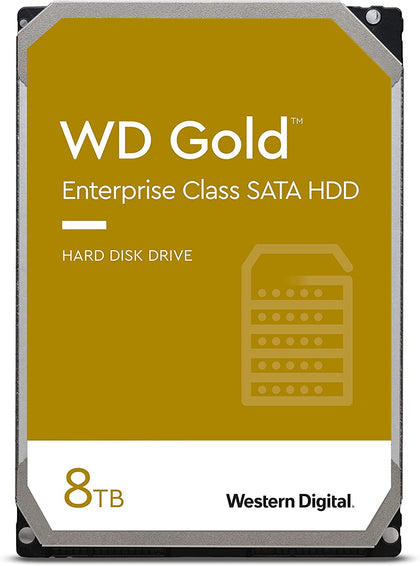 (LS) Western Digital 8TB WD Gold Enterprise Class Internal Hard Drive - 3.5' SATA 6Gb/s 512e -Speed: 7,200RPM  - 5 Years Limited Warranty (>WD8005FRYZ