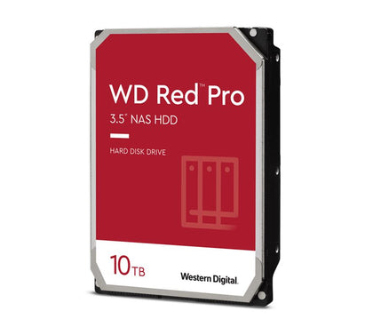 Western Digital WD Red Pro 10TB 3.5' NAS HDD SATA3 7200RPM 256MB Cache 24x7 300TBW ~24-bays NASware 3.0 CMR Tech 5yrs wty ~WD100EFBX Western Digital