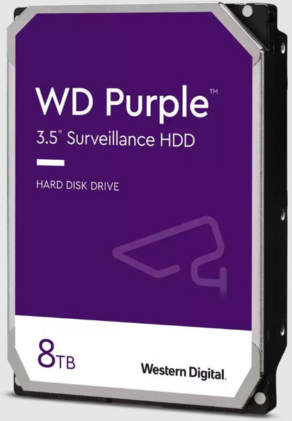 Western Digital WD Purple 8TB 3.5' Surveillance HDD 256MB Cache SATA  3-Year Limited Warranty