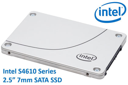 Intel DC S4610 2.5' 3.84TB SSD SATA3 6Gbps 3D2 TCL 7mm 560R/510W MB/s 97K/32K IOPS 3xDWPD 2 Mil Hrs MTBF Data Center Server 5yrs Wty EOL Intel