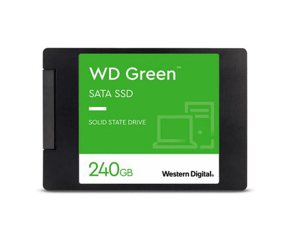 Western Digital WD Green 240GB 2.5' SATA SSD 545R/430W MB/s 80TBW 3D NAND 7mm 3 Years Wty ~WDS240G2G0A Western Digital