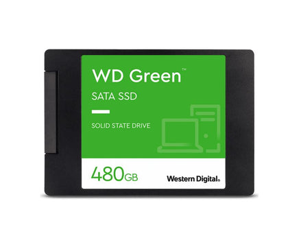 Western Digital WD Green 480GB 2.5' SATA SSD 545R/430W MB/s 80TBW 3D NAND 7mm 3 Years Warranty Western Digital