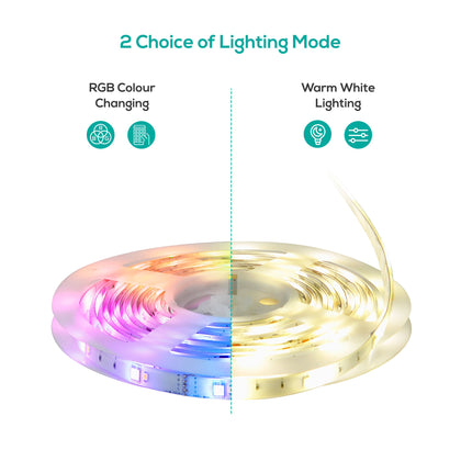 mbeat activiva 5m IP65 Smart RGB & Warm White LED Strip Lights MBEAT
