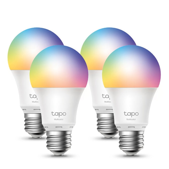 TP-LInk Tapo L530E(4-pack) Smart Wi-Fi Light Bulb, Multicolor, Edison Screw, No Hub Required, Voice Control, 60W TP-LINK