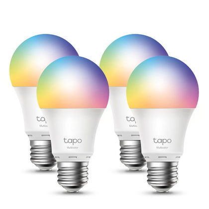TP-LInk Tapo L530E(4-pack) Smart Wi-Fi Light Bulb, Multicolor, Edison Screw, No Hub Required, Voice Control, 60W TP-LINK