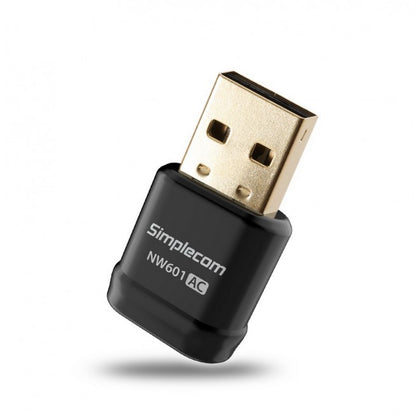 Simplecom NW601 AC600 Mini WiFi Dual Band Wireless USB Adapter Simplecom