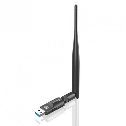 Simplecom NW621 AC1200 WiFi Dual Band USB Adapter with 5dBi High Gain Antenna Simplecom
