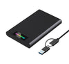 Simplecom SE239 Tool-free 2.5' SATA HDD SSD to USB-C Enclosure with RGB Lights USB 3.2 Gen 2 2 interface, utilize full speed of SATA SSD up to 6Gbps