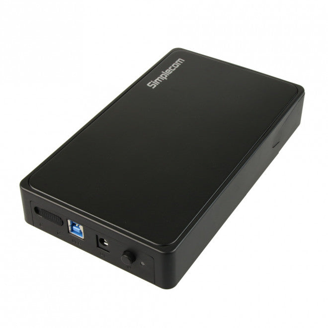 Simplecom SE325 Tool Free 3.5' SATA HDD to USB 3.0 Hard Drive Enclosure - Black Enclosure Simplecom