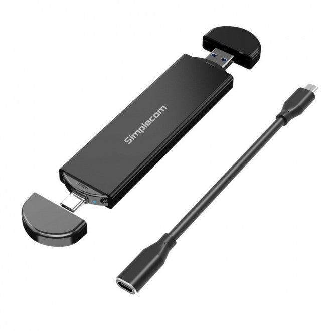 Simplecom SE522 NVMe / SATA M.2 SSD to USB 3.2 Gen 2 Dual USB Connector Enclosure Simplecom