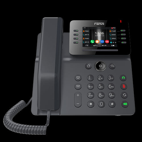Fanvil V64 Prime Busines Phone, 3.5' Color Screen, Built in WiFi & BT, Dual Gigabit Ports, PoE, 12 Lines, SBC Ready, 2 Year WTY Fanvil